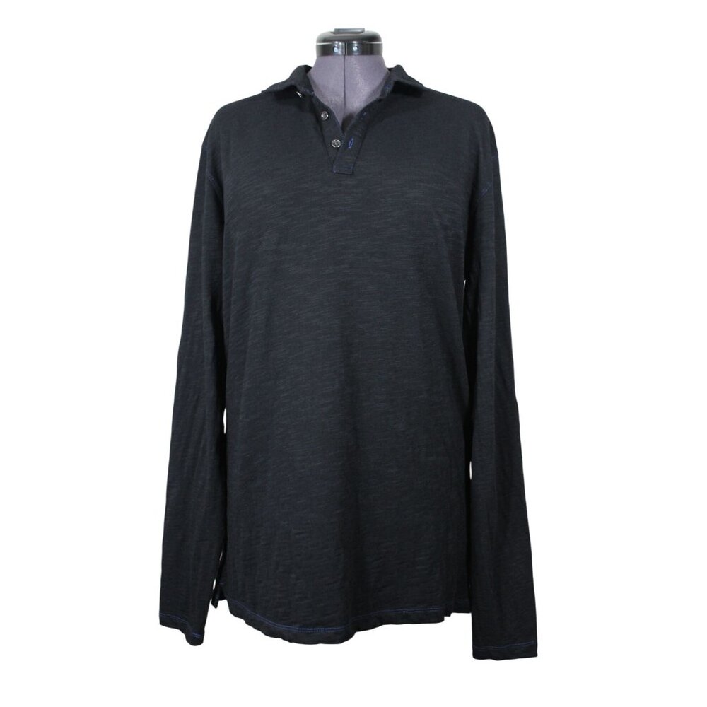 Robert Barakett‎ men's long sleeve collared pullover polo shirt XL